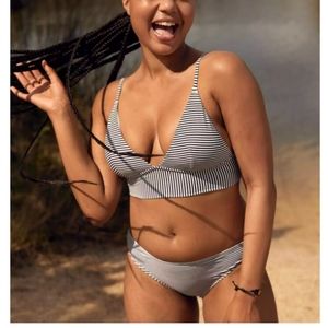 Aerie Longline Triangle Bikini Top Size XXS